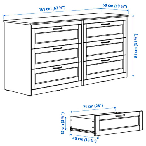 SONGESAND Bedroom furniture, set of 4, white, 160x200 cm