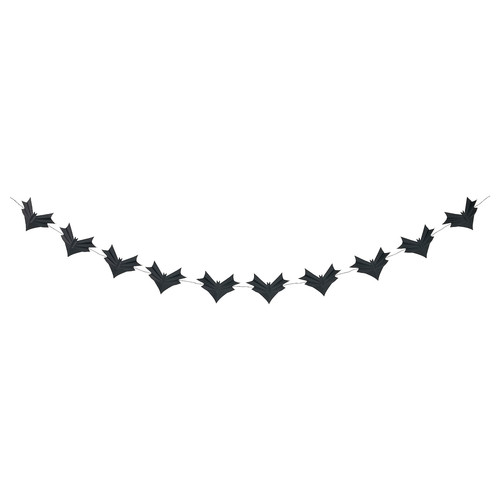 HÖSTAGILLE Garland, bat black, 4 m