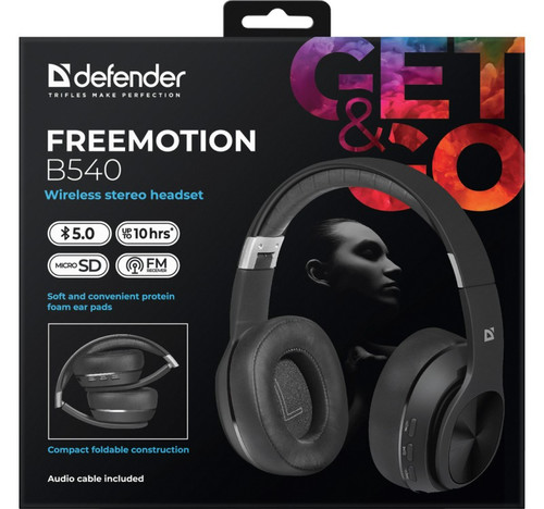 Defender Bluetooth Headphones FREEMOTION B540, black