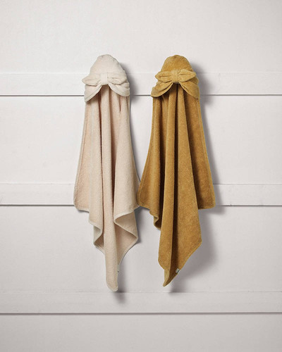 Elodie Details - Hooded Towel - Powder Pink Bow