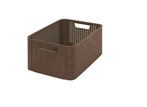 Curver Storage Basket M 18l, dark brown