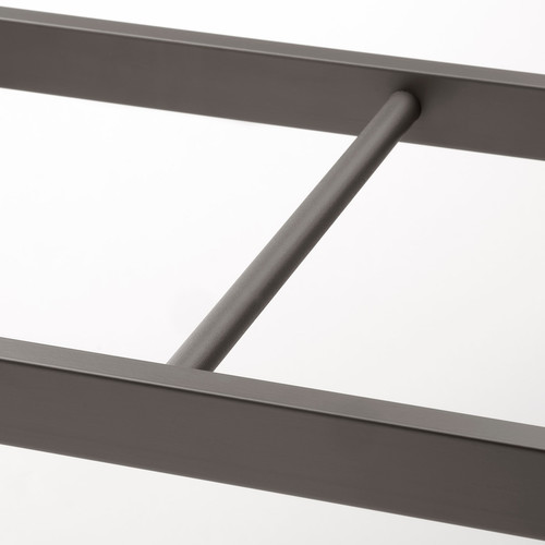 KOMPLEMENT Clothes rail, dark grey, 100x35 cm