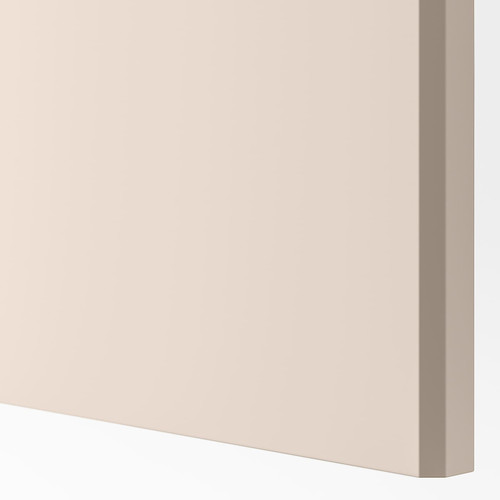 PAX / REINSVOLL/ÅHEIM Wardrobe combination, white/grey-beige mirror glass, 200x60x236 cm