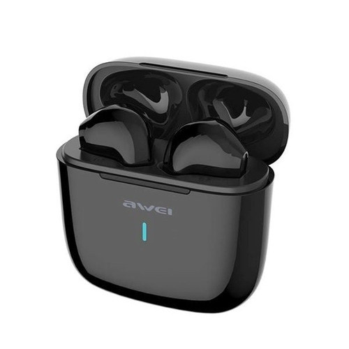 AWEI Bluetooth Headphones Earphones 5.0 T26 TWS + dock station, black