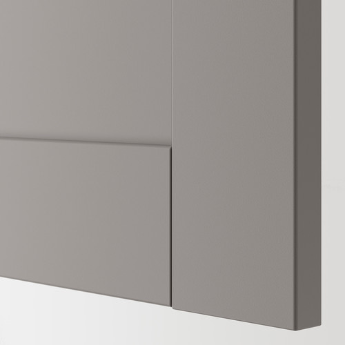 ENHET Wall storage combination, anthracite, grey frame, 60x30x180 cm
