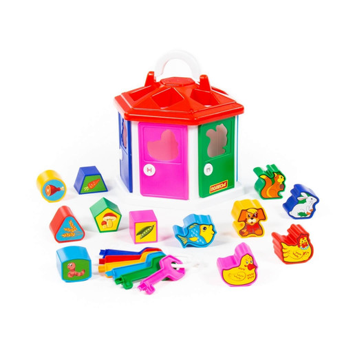 Educational House with Accessories Shape Sorter 12m+