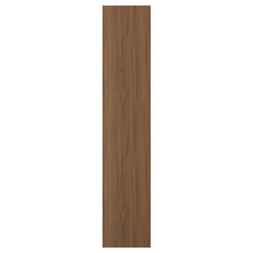 TISTORP Door, brown walnut effect, 40x200 cm