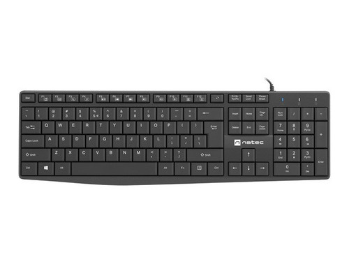 NATEC Keyboard Nautilus US, slim, black