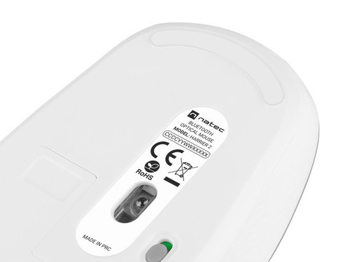 Natec Wireless Mouse Harrier 2, white-grey