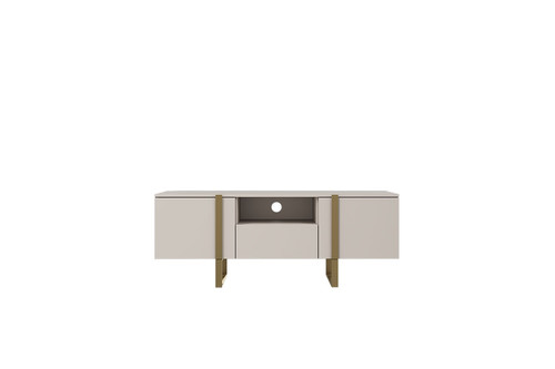 TV Cabinet Verica 150 cm, cashmere/gold legs