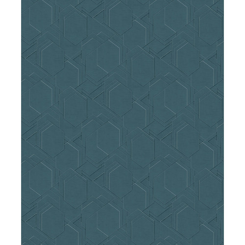 GoodHome Wallpaper on Fleece Masson, blue