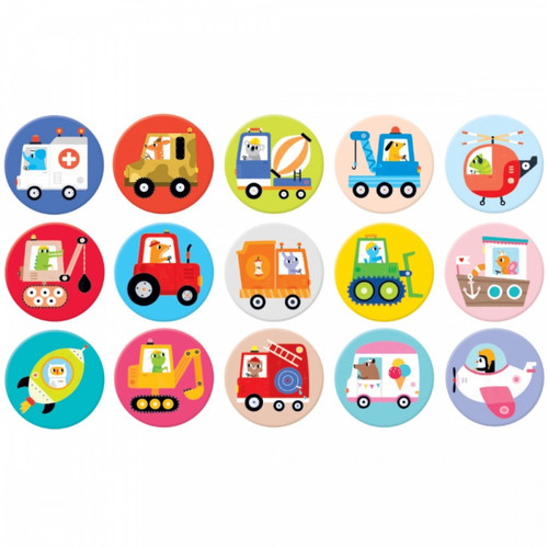 Memory Game Vehicles 2+