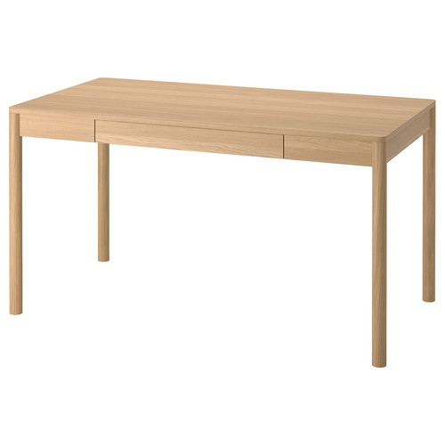 TONSTAD Desk, oak veneer, 140x75 cm