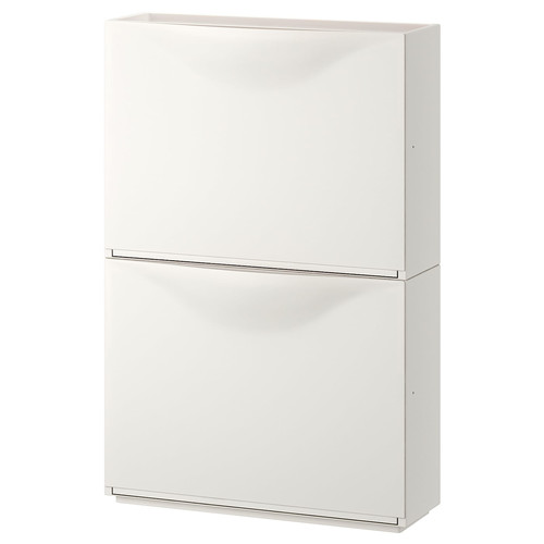 TRONES Shoe/storage cabinet, white, 52x39 cm, 2 pack