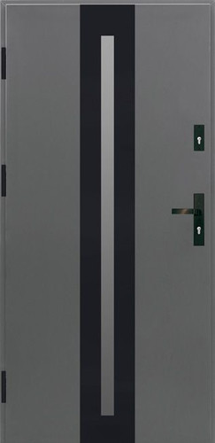 External Door Entrance Door Splendoor Ebro Passive 90, left, anthracite