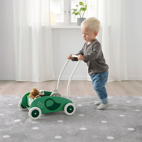 UPPSTÅ Toddler walker, green