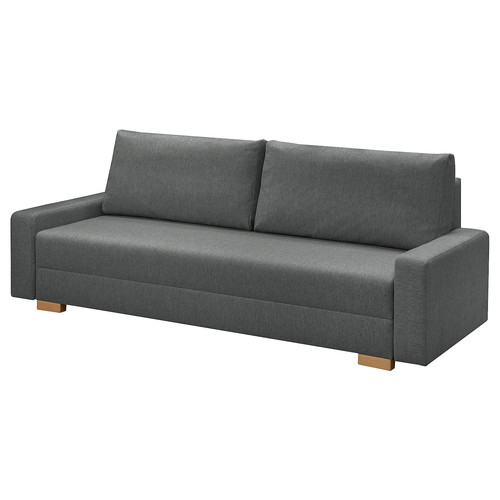 GRÄLVIKEN 3-seat sofa-bed  dark grey