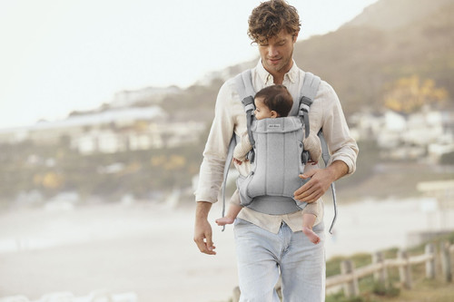 BABYBJORN Baby Carrier Harmony, Woven, Light grey mélange