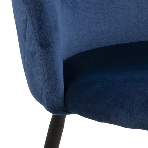 Upholstered Chair Louise, dark blue