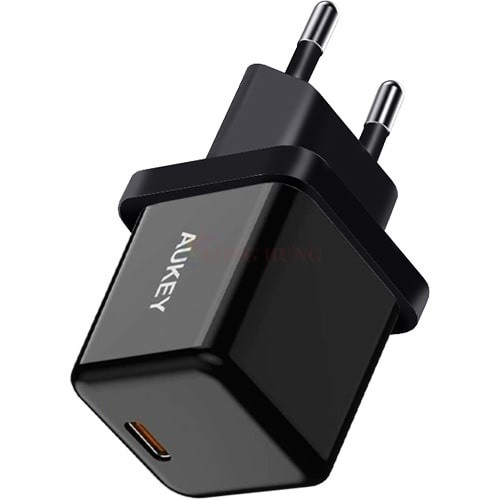 Aukey Mini Wall Charger EU Charger PA-F5 OEM 1xUSB-C 20W PD, black