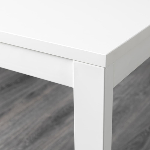 VANGSTA / ADDE Table and 4 chairs, white/white, 120/180 cm