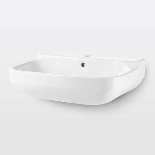 Wall-Mounted Basin GoodHome Teesta 40x56cm, white