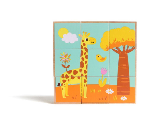 iWood Wooden Blocks Wild Animals 18m+