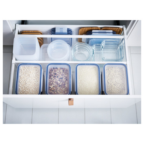 IKEA 365+ Food container, square, plastic, 750 ml, 3 pack