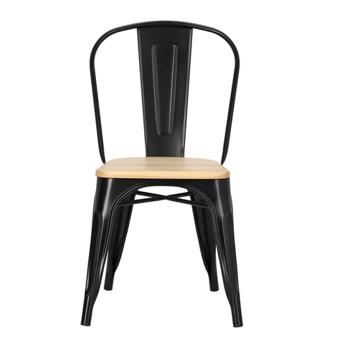 Chair Paris Wood, black, pine natural