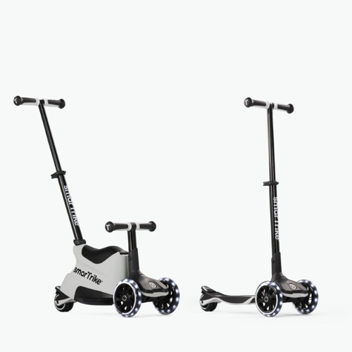 smarTrike Xtend Scooter 4in1 + Ride-on - Cool Grey 12m - 12y