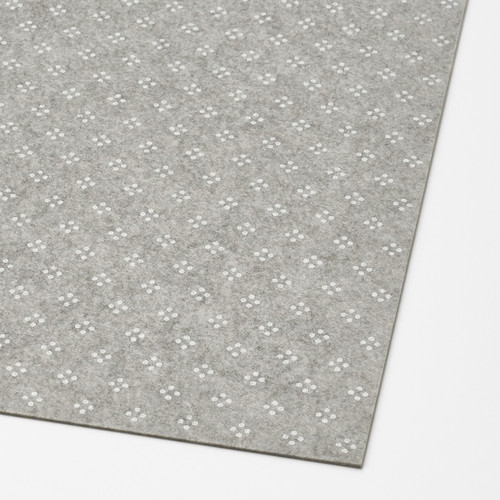 KOMPLEMENT Drawer liner, light gray patterned, 90x30 cm