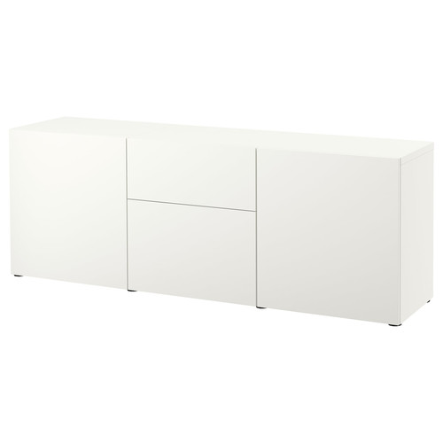 BESTÅ Storage combination with drawers, white/Lappviken white, 180x42x65 cm