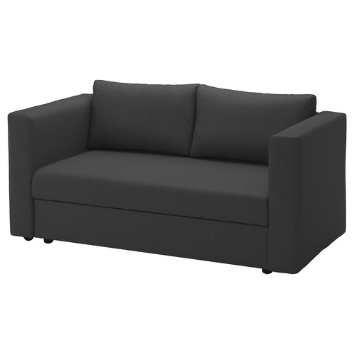 SKÖNABÄCK 2-seat sofa-bed, Knisa dark grey