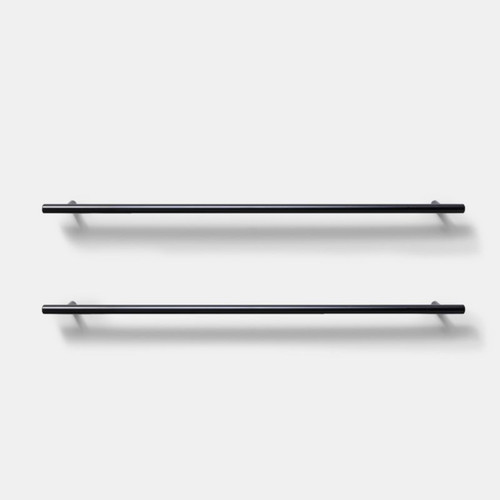 GoodHome Bar Cabinet Handle Annatto 510 mm, matt black, 2 pack