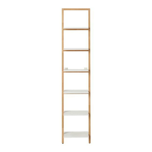 GoodHome Nantua Natural & White Oak Shelving