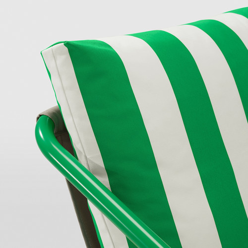 ÖNNESTAD Armchair, Radbyn white/green