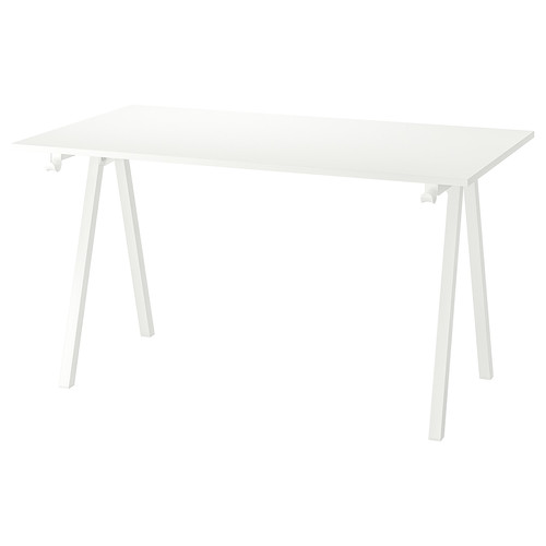 TROTTEN Underframe for table top, white, 140/160 cm