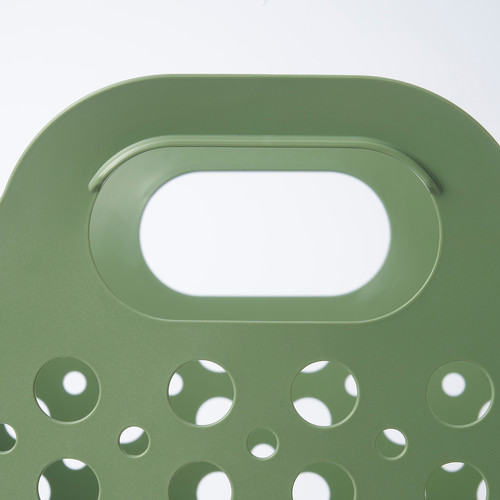 SLIBB Flexible laundry basket, green, 24 l