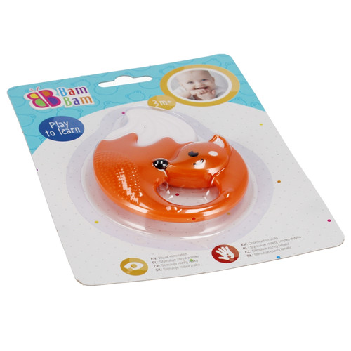 Bam Bam Rattle Fox, assorted colours, 3m+