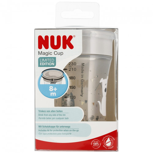 NUK Magic Cup 230ml 8m+, grey