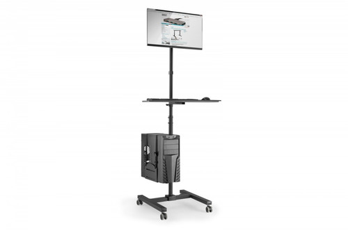 DIGITUS Mobile Workstation with Height Adjustment 17-32"