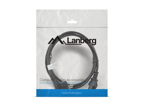 Lanberg Power Cable CEE 7/7 - IEC 320 C13 1.8m, black