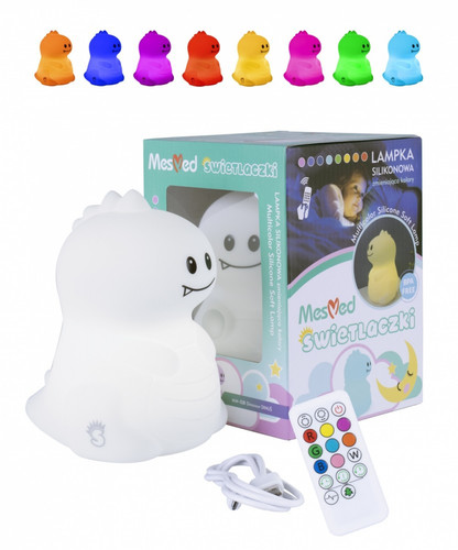 Mesmed Silicone Bedside Lamp with Remote MM028 Dino