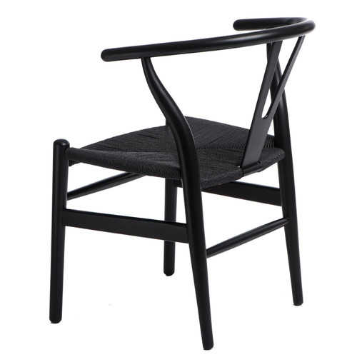 Chair Wicker, black