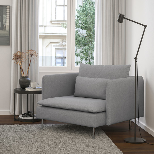 SÖDERHAMN Armchair, Tonerud grey