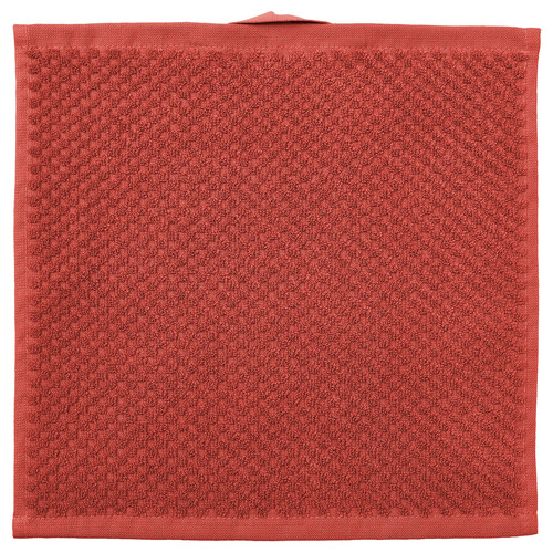 GULVIAL Washcloth, red-brown, 30x30 cm