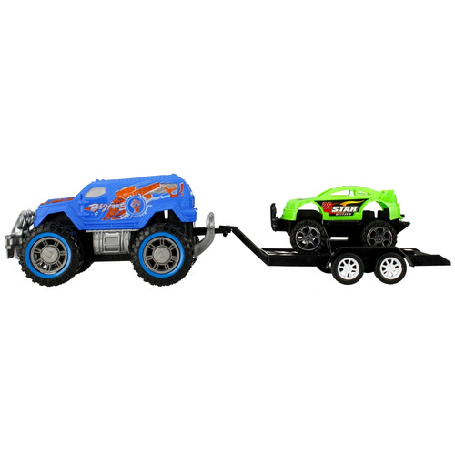 SUV Big Foot & Trailer with Sports Car 3+