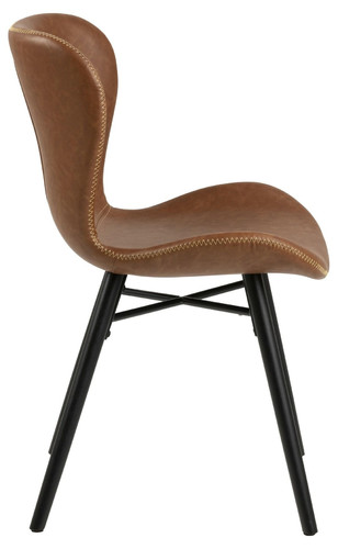 Chair Batilda Retro, brandy/black