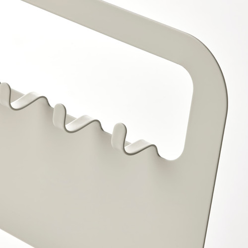 UPPFYLLD Holder for kitchen utensils, light grey/beige, 28x10 cm