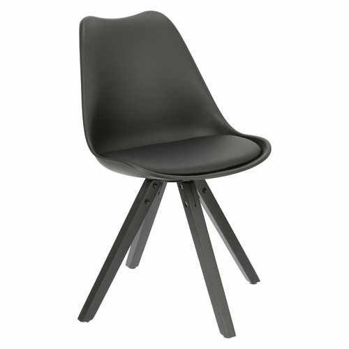 Dining Chair Norden Star Square, black/black